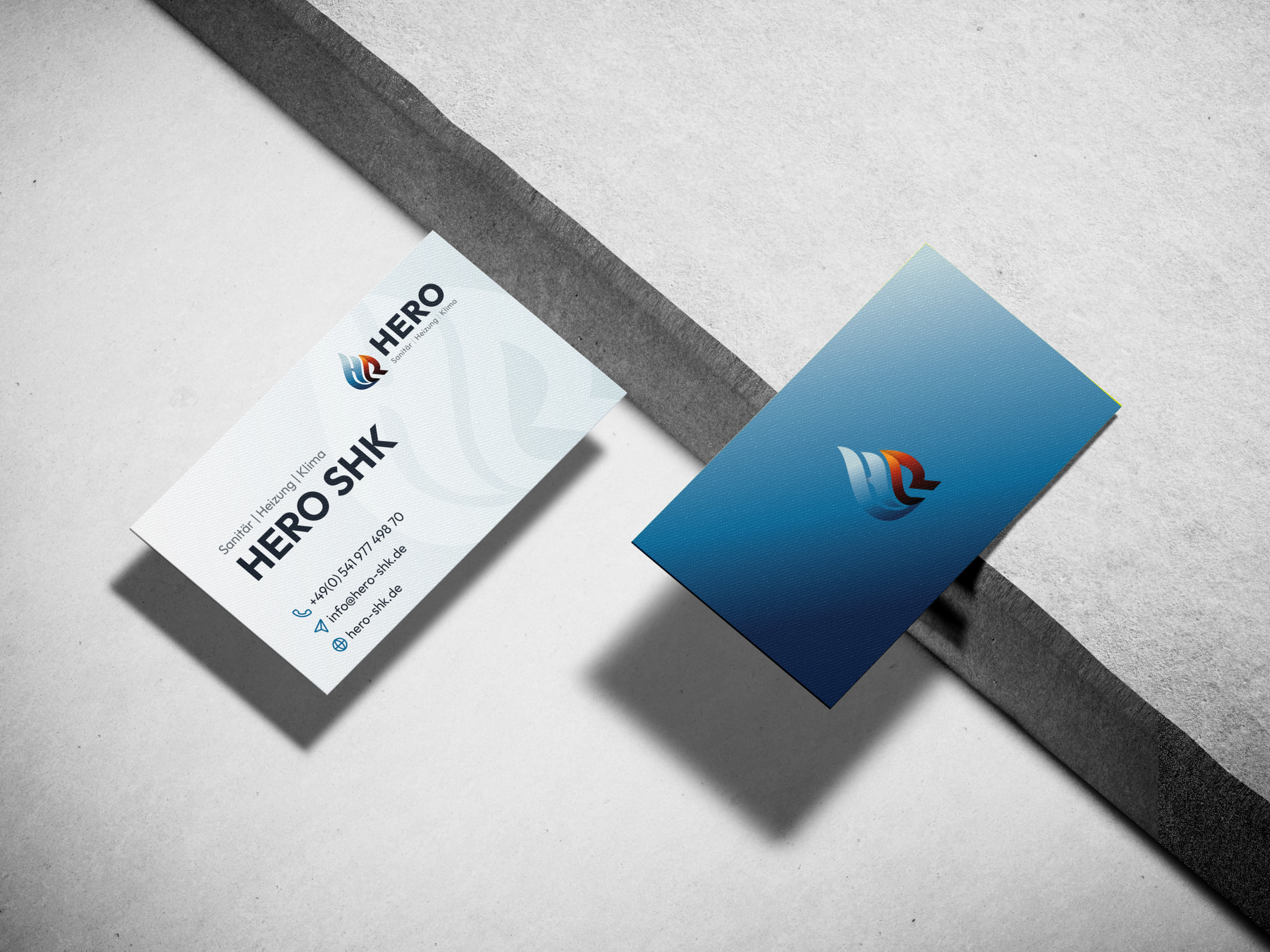 Visitenkarten Design HERO SHK