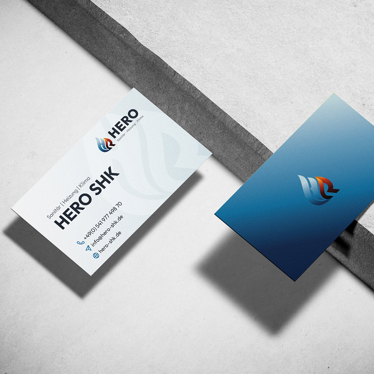 Visitenkarten Design HERO SHK